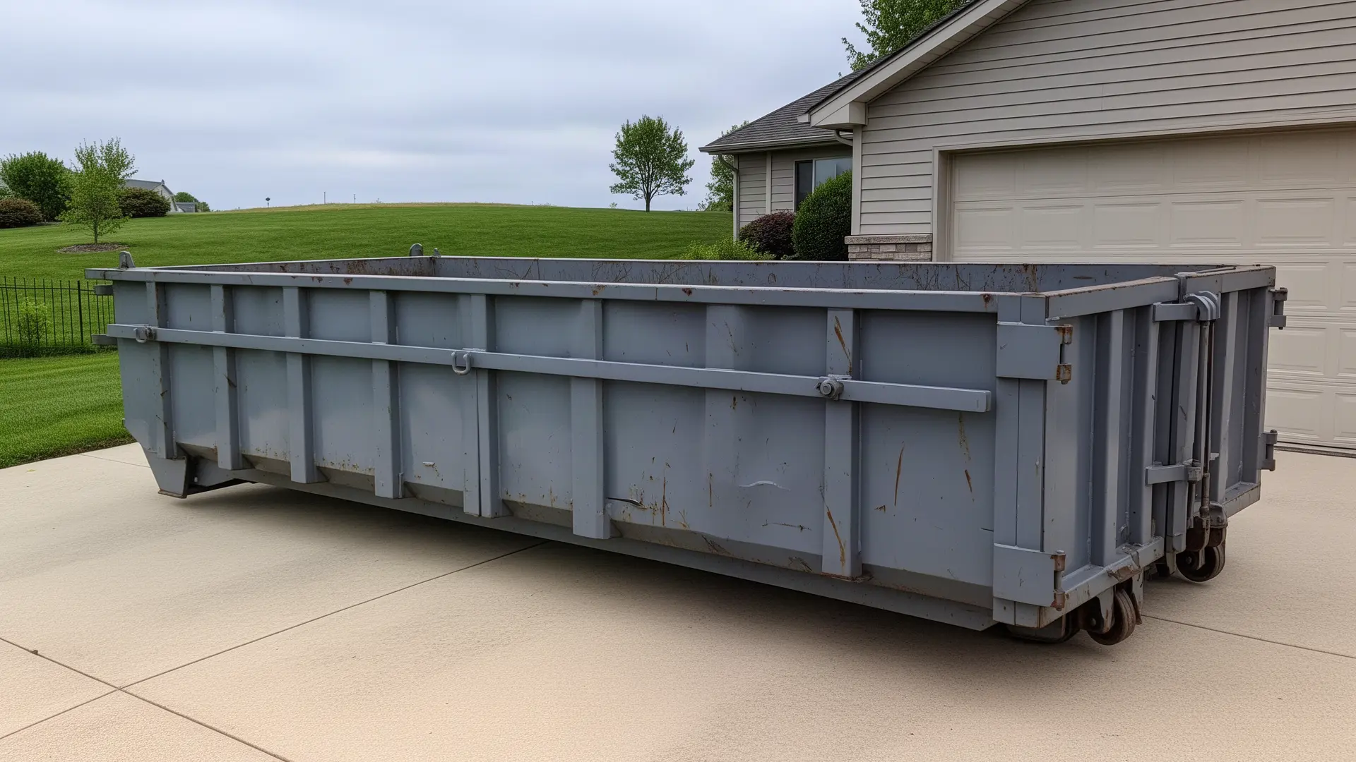 Roll-off dumpster from Deer Hollow Dumpster Rental in Knoxville, TN